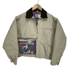 Carhartt Detroit‎ Jacket Southwest Aztec Blanket Lined Mens Large J24 KHI Khaki
